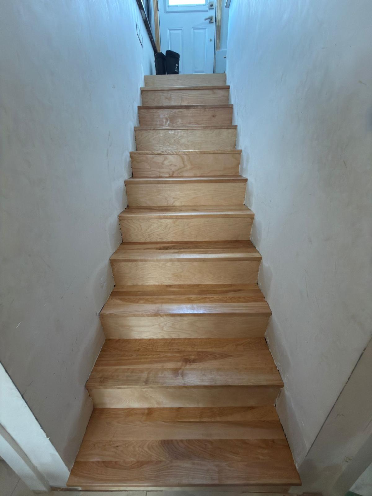 Construction d'un escalier intérieur