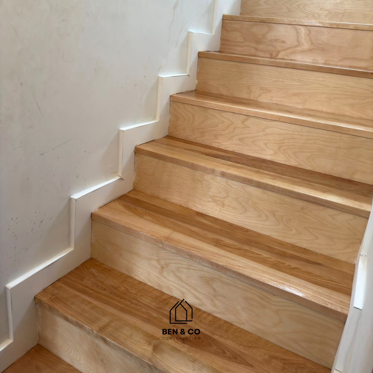 Création d'un escalier en bois