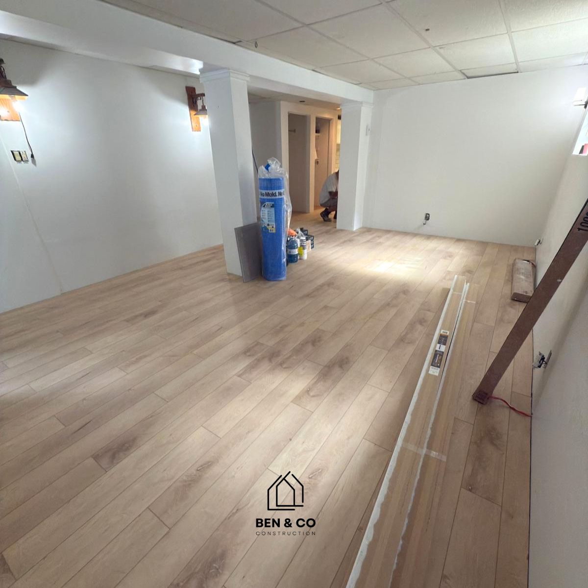 Pose de plancher